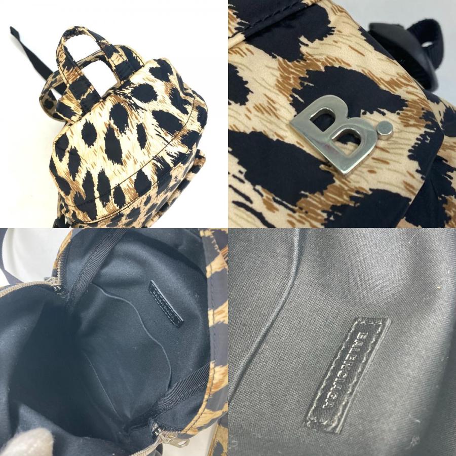 BALENCIAGA バレンシアガ 580026 レオパード 豹柄 ヒョウ ミニリュック バックパック リュックサック ナイロン【中古】 | BALENCIAGA | 09