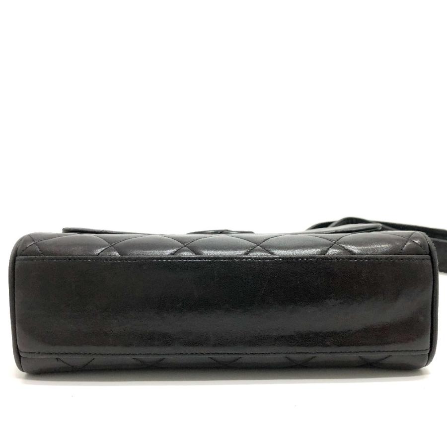 CHANEL シャネル CC ココマーク マトラッセ ショルダーバッグ ラムスキン ブラック レディース【中古】 | CHANEL | 02