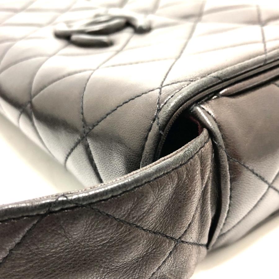 CHANEL シャネル CC ココマーク マトラッセ ショルダーバッグ ラムスキン ブラック レディース【中古】 | CHANEL | 06