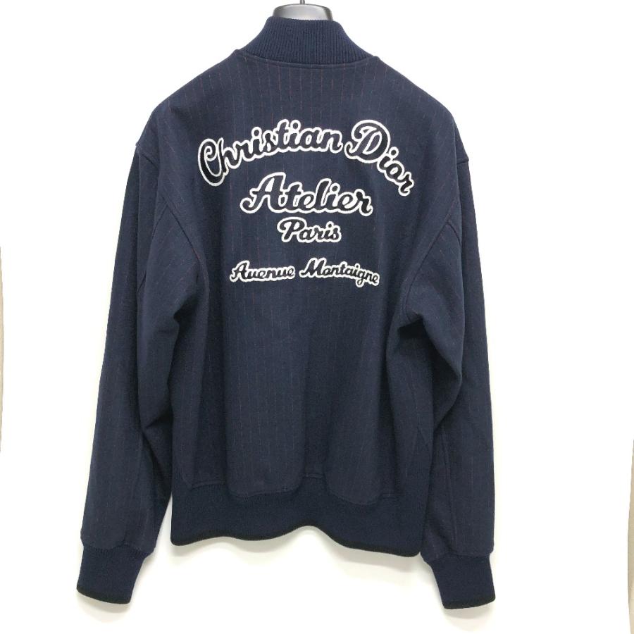 Dior ディオール 213J431A0738 アトリエ ストリート スタイル ブルゾン ジャケット ウール ネイビー メンズ【中古】の画像