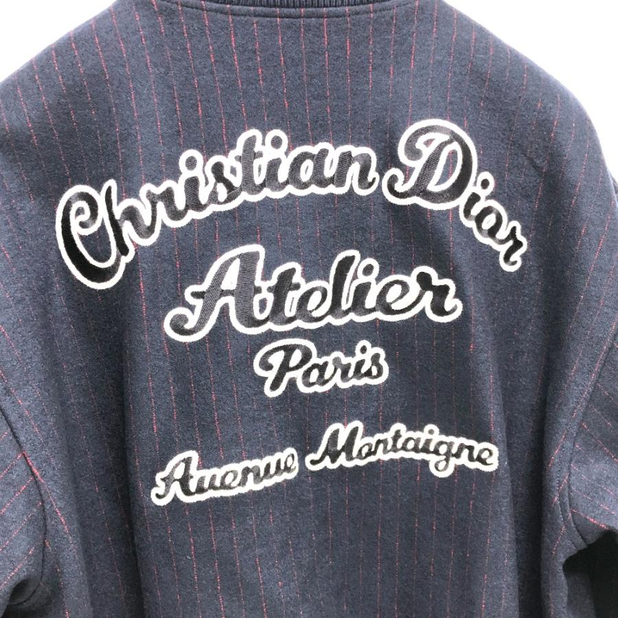 Dior ディオール 213J431A0738 アトリエ ストリート スタイル ブルゾン ジャケット ウール ネイビー メンズ【中古】の画像