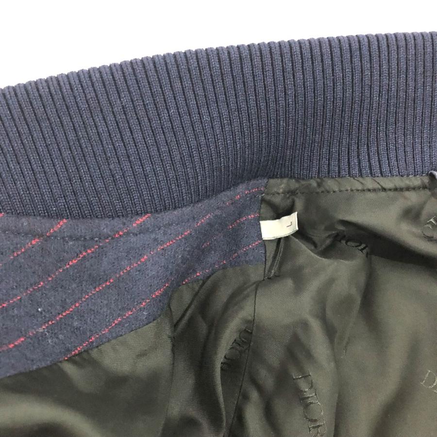 Dior ディオール 213J431A0738 アトリエ ストリート スタイル ブルゾン ジャケット ウール ネイビー メンズ【中古】の画像