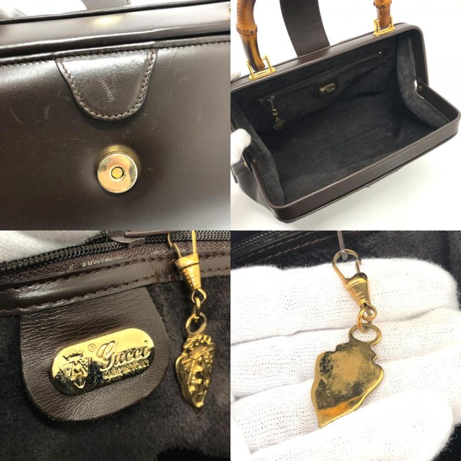 GUCCI（グッチ） バンブー ドクターズバッグ ハンドバッグ レザー