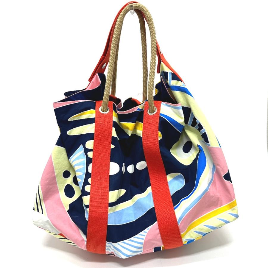 HERMES（エルメス） 総柄 ビーチバッグ ショッパー/カバン トート 