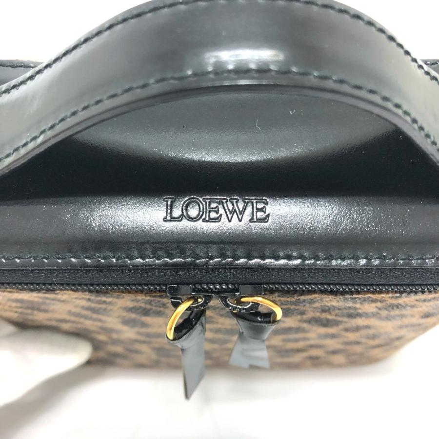 LOEWE ロエベ レオパード ミニ/化粧ポーチ カバン バニティバッグ レザー レディース【中古】 | LOEWE | 07