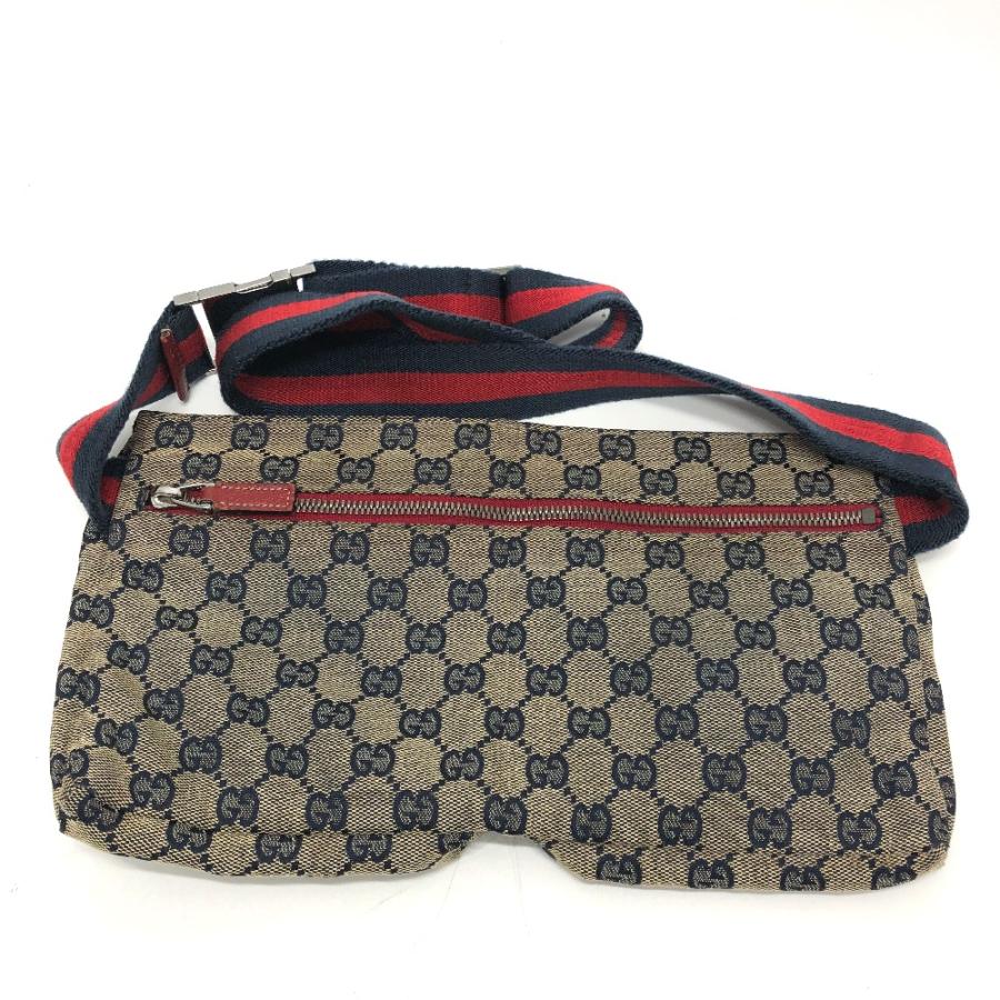 GUCCI グッチ 28566 GG/ロゴ ボディバッグ カバン ウエストバッグ GG