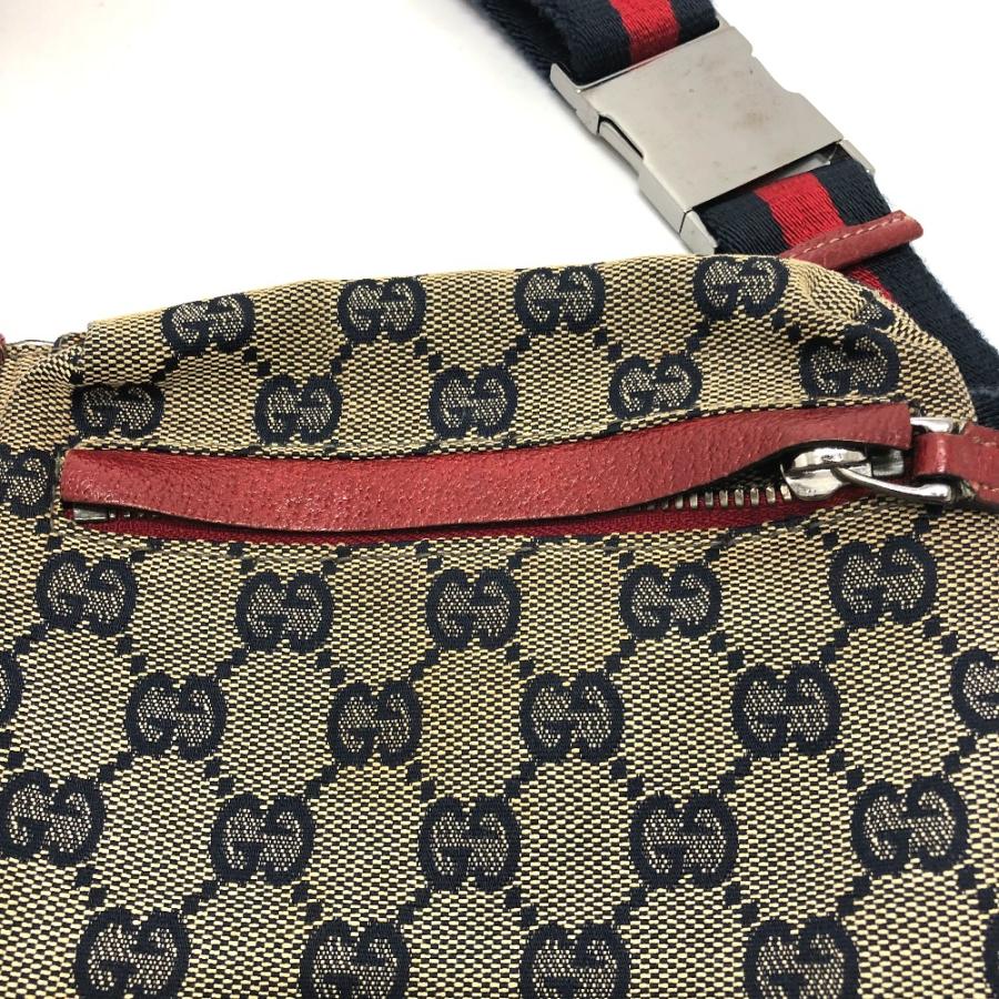 GUCCI グッチ 28566 GG/ロゴ ボディバッグ カバン ウエストバッグ GG