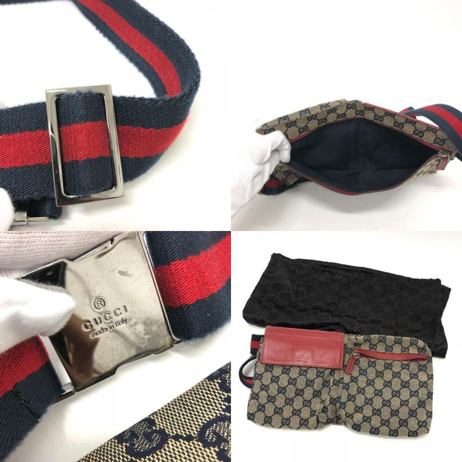 GUCCI グッチ 28566 GG/ロゴ ボディバッグ カバン ウエストバッグ GG