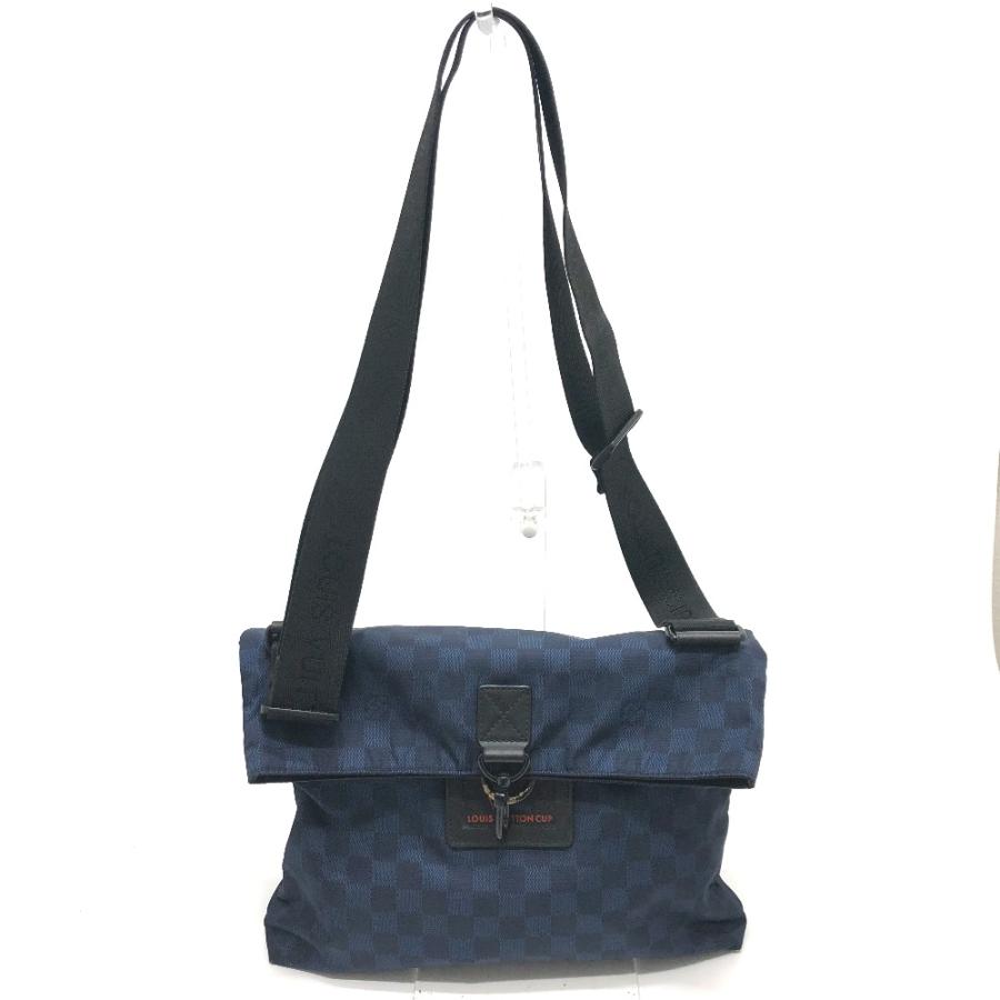 LOUIS VUITTON ルイヴィトン N41251 ダミエチャレンジ アリゼ ヴィトンカップ 肩掛けカバン ショルダーバッグ ナイロン ネイビー メンズ_2