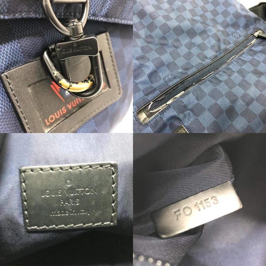 LOUIS VUITTON ルイヴィトン N41251 ダミエチャレンジ アリゼ ヴィトンカップ 肩掛けカバン ショルダーバッグ ナイロン ネイビー メンズ_8
