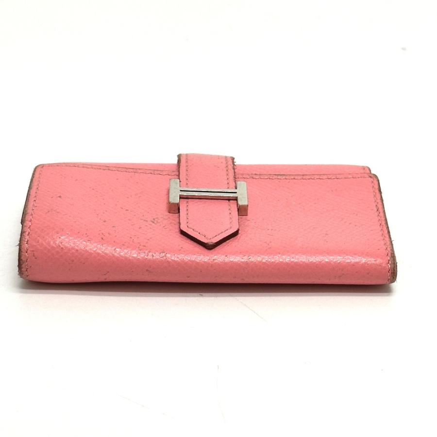 HERMES エルメス H金具 ベアン 4連 キーケース ヴォーエプソン T刻 ローズコンフェティ ピンク レディース【中古】_2