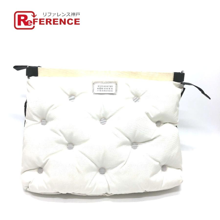 メゾンマルジェラ グラムスラム ラージ ホワイト ショルダーバッグ 2way