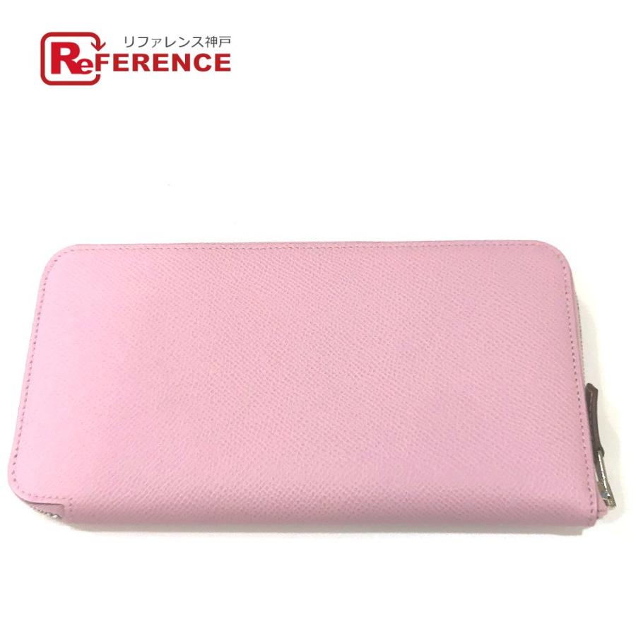 HERMES エルメス 総柄 アザップロング シルクイン 長財布 ヴォーエプソン D刻 モーヴシルベスト イエロー レディース【中古】 | HERMES