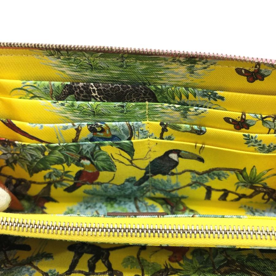 HERMES エルメス 総柄 アザップロング シルクイン 長財布 ヴォーエプソン D刻 モーヴシルベスト イエロー レディース【中古】 | HERMES | 07