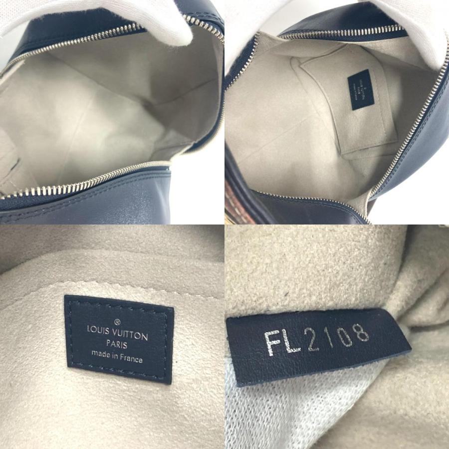 LOUIS VUITTON ルイヴィトン M52350 トロンプ ルイユ チェーン 2WAY ハンドバッグ レザー ブラック/ベージュ レディース【中古】