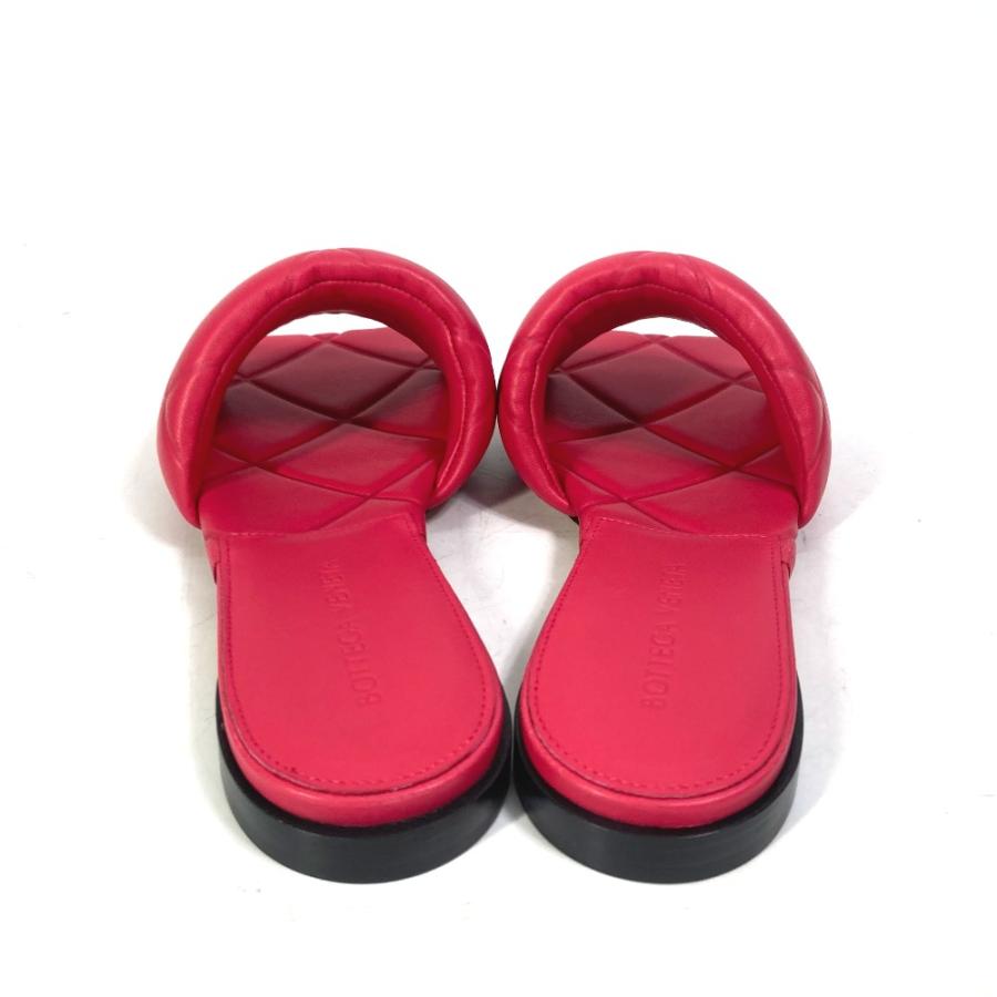 BOTTEGA VENETA ボッテガヴェネタ 639940 リド フラット RUBBER LIDO 靴 フラット イントレチャート  サンダル ロリポップ 【中古】未使用 |  | 02