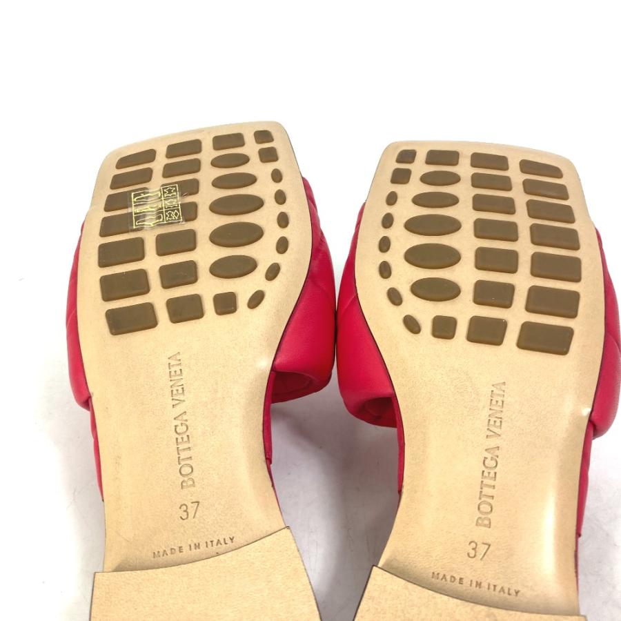 BOTTEGA VENETA ボッテガヴェネタ 639940 リド フラット RUBBER LIDO 靴 フラット イントレチャート  サンダル ロリポップ 【中古】未使用 |  | 07