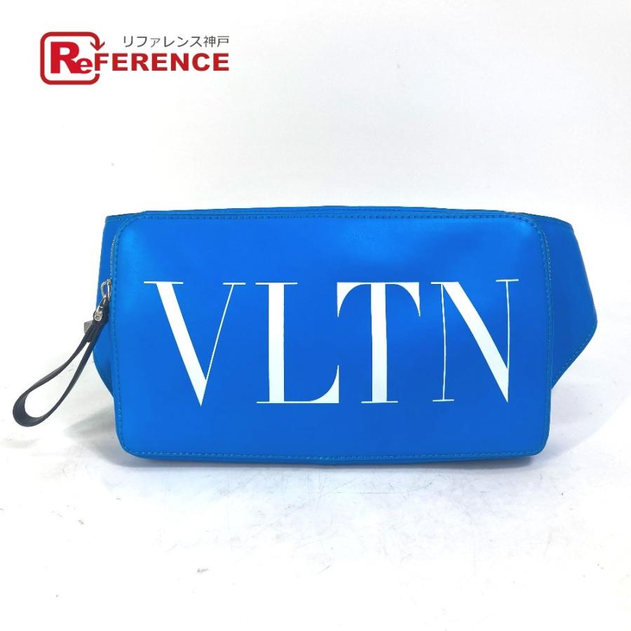 ヴァレンティノ VALENTINO ボディバッグ TY0B0719 VLTN ロゴ クロス ショルダーバッグ カバン ウエストバッグ レザー ブルー VALENTINO（ヴァレンティノ） TY0B0719 VLTN ロゴ ボディバッグ クロス