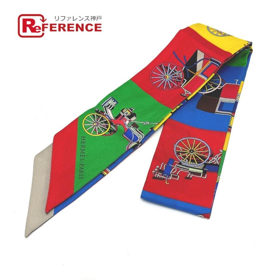 HERMES エルメス 馬車 ツイリー スカーフ シルク マルチカラー レディース【中古】 | HERMES