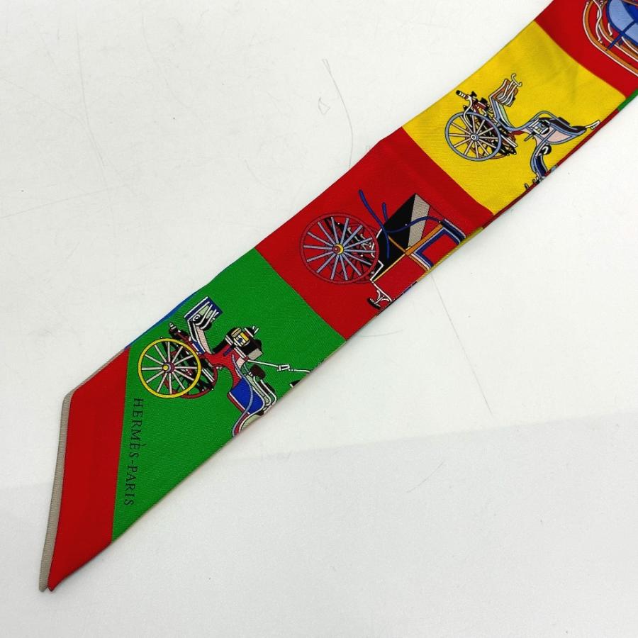 HERMES エルメス 馬車 ツイリー スカーフ シルク マルチカラー レディース【中古】 | HERMES | 02