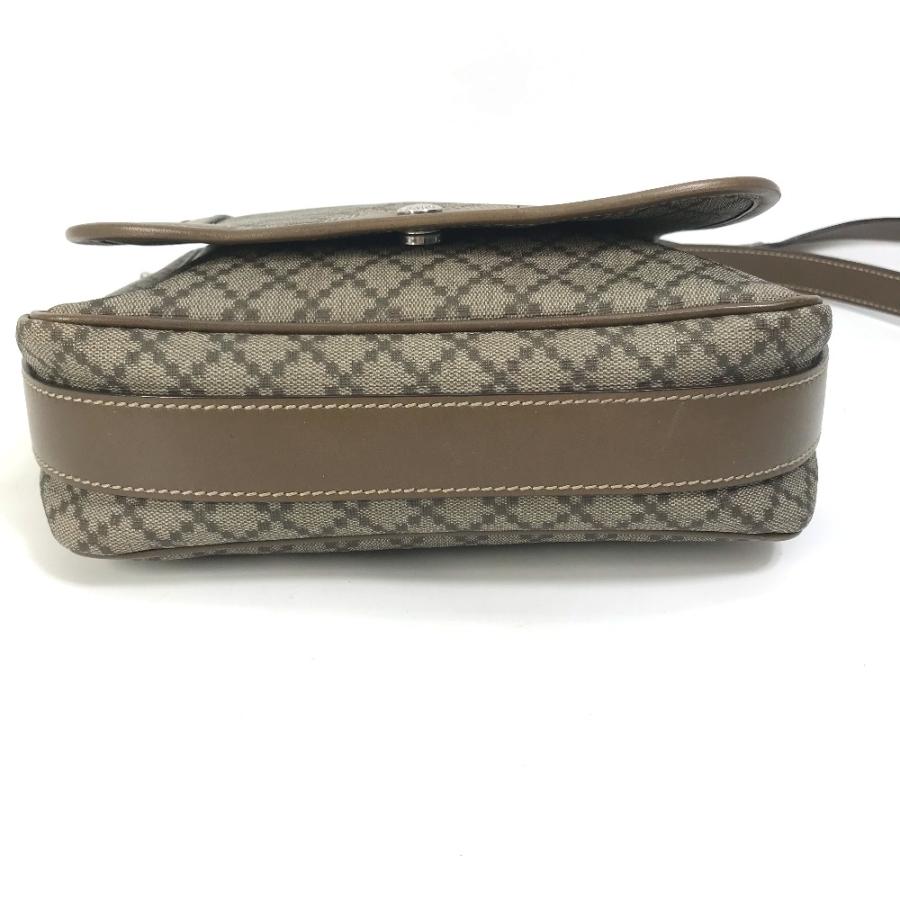 GUCCI グッチ 295679 斜め掛け カバン ディアマンテ　 フラップ付き ショルダーバッグ PVC/レザー ベージュ メンズ【中古】 | GUCCI | 04