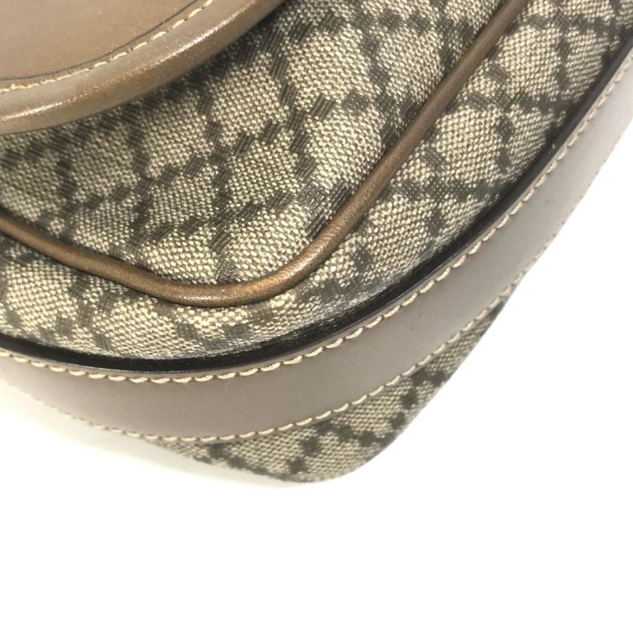 GUCCI グッチ 295679 斜め掛け カバン ディアマンテ　 フラップ付き ショルダーバッグ PVC/レザー ベージュ メンズ【中古】 | GUCCI | 05