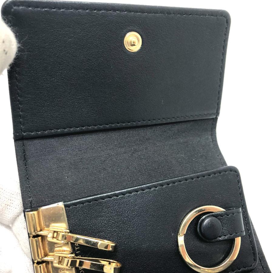 CHANEL シャネル ココマーク 4連 キーリング付き キーケース キーケース レザー ブラック レディース【中古】 | CHANEL | 07