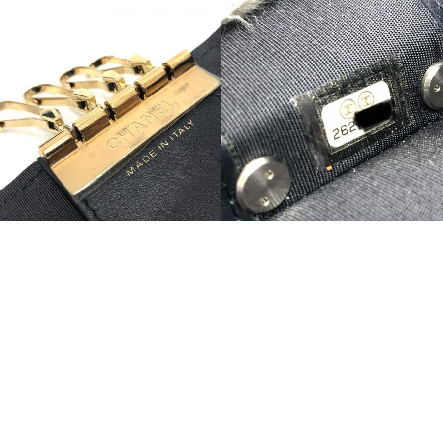 CHANEL シャネル ココマーク 4連 キーリング付き キーケース キーケース レザー ブラック レディース【中古】 | CHANEL | 09