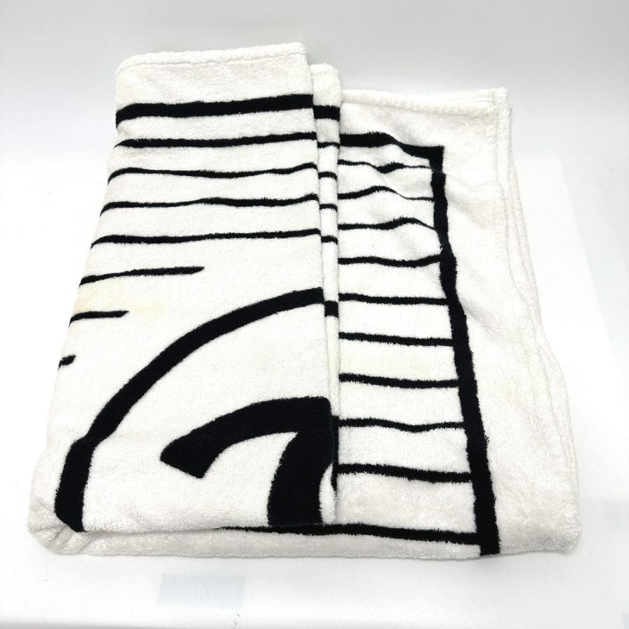 CHANEL シャネル スポーツ CC ココマーク ビーチタオル ブランケット コットン ホワイト レディース【中古】 | CHANEL | 01