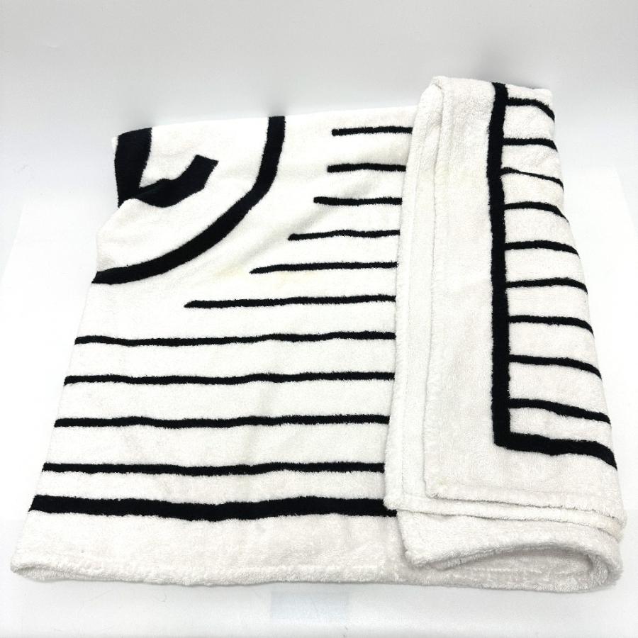 CHANEL シャネル スポーツ CC ココマーク ビーチタオル ブランケット コットン ホワイト レディース【中古】 | CHANEL | 02
