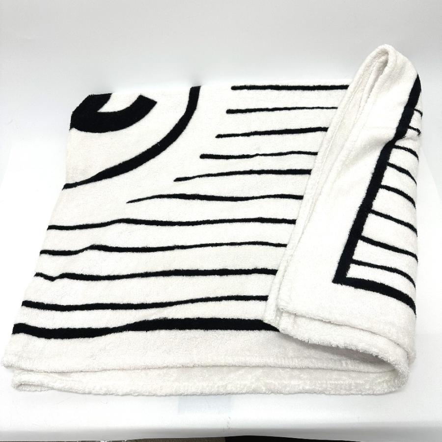 CHANEL シャネル スポーツ CC ココマーク ビーチタオル ブランケット コットン ホワイト レディース【中古】 | CHANEL | 03