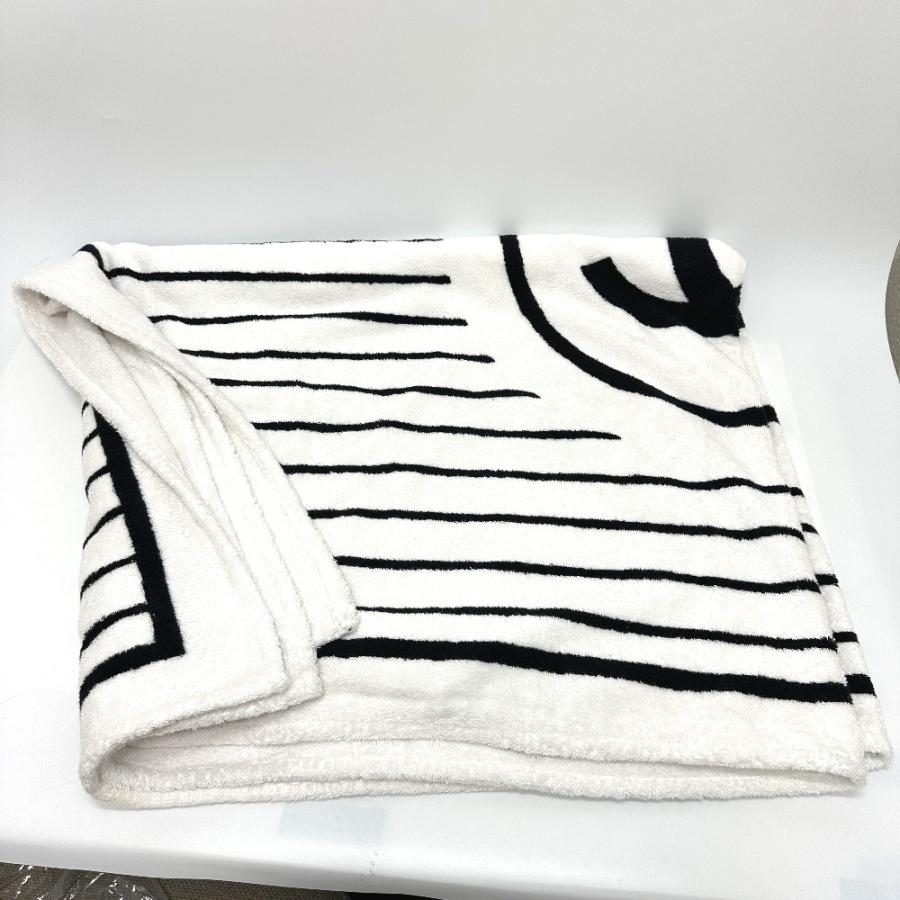 CHANEL シャネル スポーツ CC ココマーク ビーチタオル ブランケット コットン ホワイト レディース【中古】 | CHANEL | 04