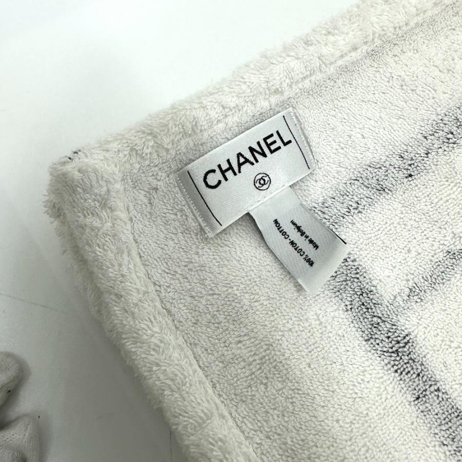 CHANEL シャネル スポーツ CC ココマーク ビーチタオル ブランケット コットン ホワイト レディース【中古】 | CHANEL | 06