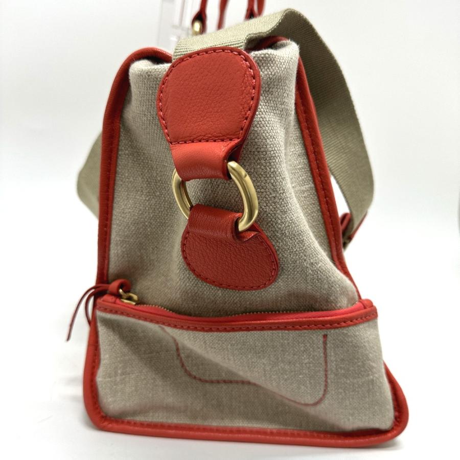 CELINE セリーヌ ロゴ ヴィンテージ 2WAY ボストンバッグ キャンバス/レザー ベージュ ユニセックス【中古】 | CELINE | 06