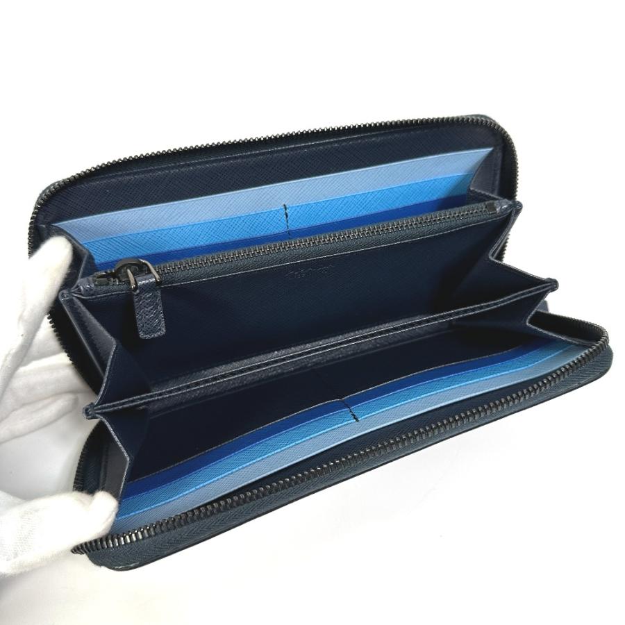 PRADA プラダ 2ML317 ロゴ ラウンドファスナー ウォレット 長財布  