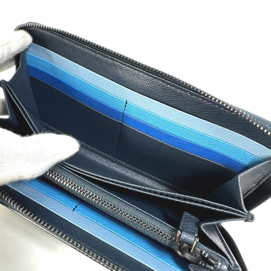 PRADA プラダ 2ML317 ロゴ ラウンドファスナー ウォレット 長財布  