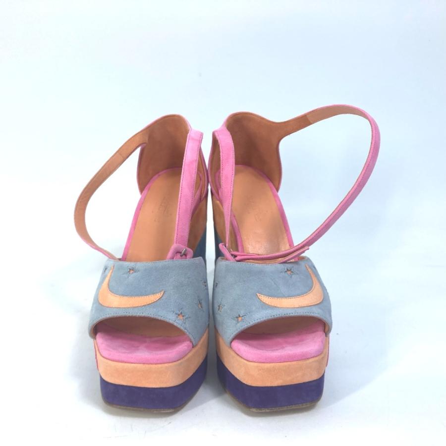 HERMES（エルメス） 靴 ヒール ウエッジソール ムーン スター 月 星