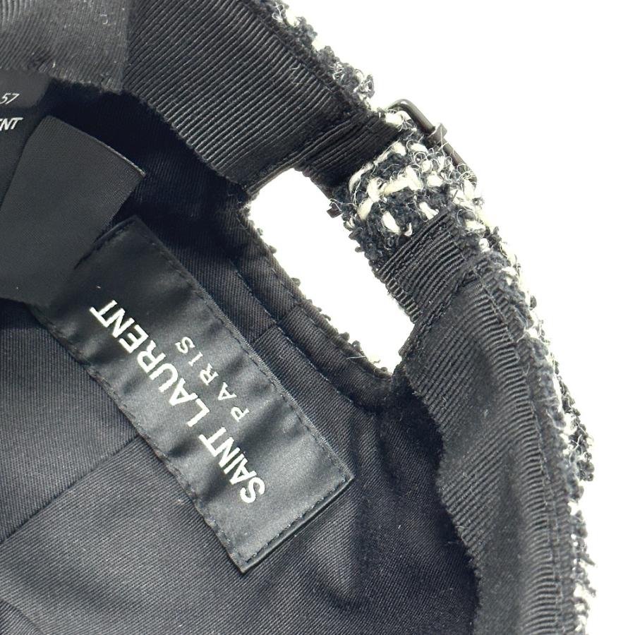 SAINT LAURENT PARIS サンローランパリ 676435 SL ロゴ ツイード  