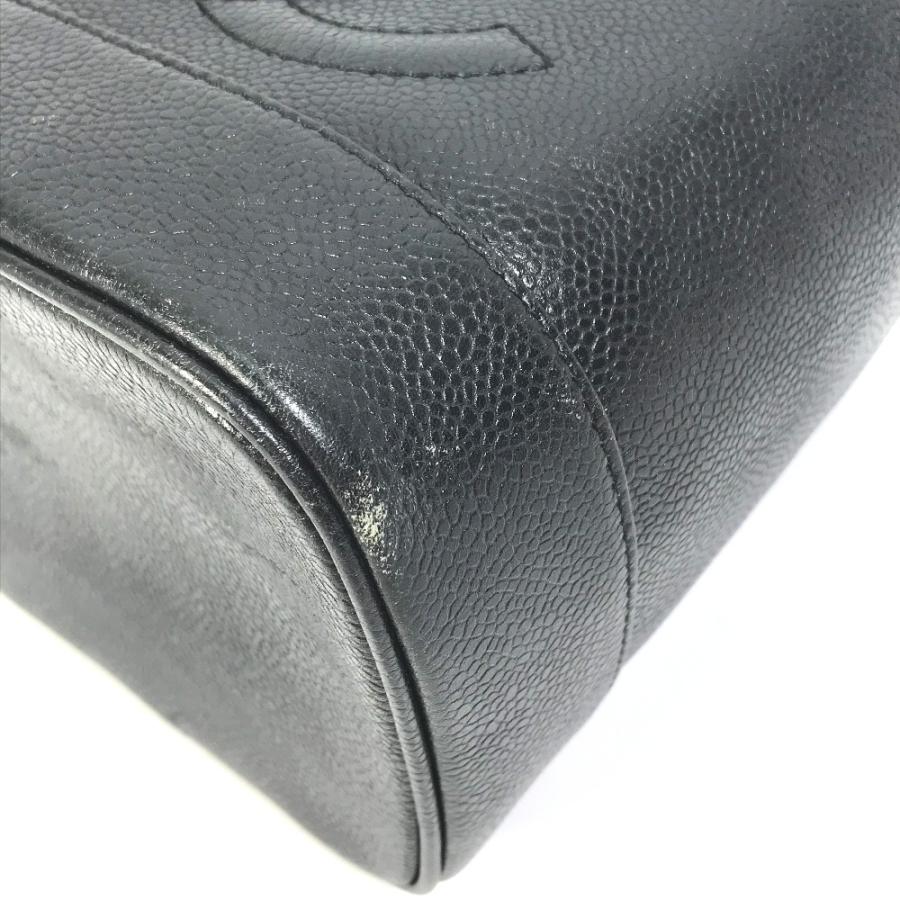 CHANEL シャネル A01998 CC ココマーク 縦型 ヴィンテージ 化粧ポーチ ハンドバッグ バニティバッグ キャビアスキン【中古】 | CHANEL | 07