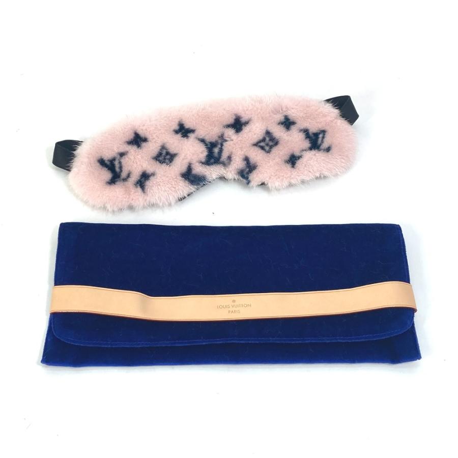 LOUIS VUITTON ルイヴィトン R97454 モノグラム マスク ソメイユ ポーチ セット トラベルグッズ アイマスク ミンク ローズクレー【中古】 | LOUIS VUITTON | 01