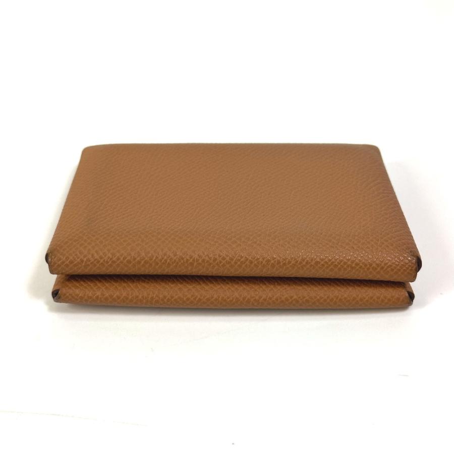 HERMES エルメス 財布 カルヴィデュオ 小銭入れ コインケース カードケース カードケース ヴォーエプソン U刻 ゴールド 【中古】 | HERMES | 02