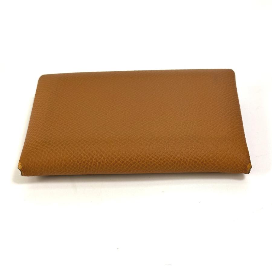HERMES エルメス 財布 カルヴィデュオ 小銭入れ コインケース カードケース カードケース ヴォーエプソン U刻 ゴールド 【中古】 | HERMES | 05