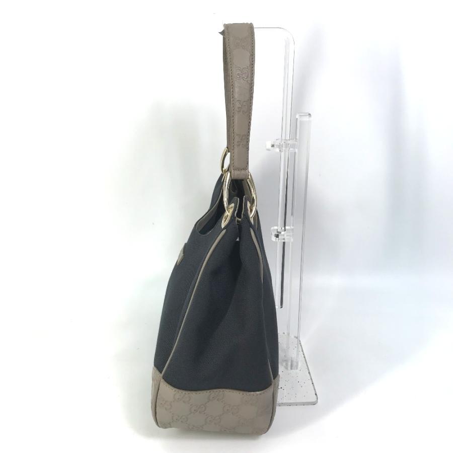 GUCCI グッチ 257265 GG グッチシマ ロゴ 肩掛け ショルダーバッグ キャンバス/レザー ダークネイビー系 レディース【中古】 | GUCCI | 03