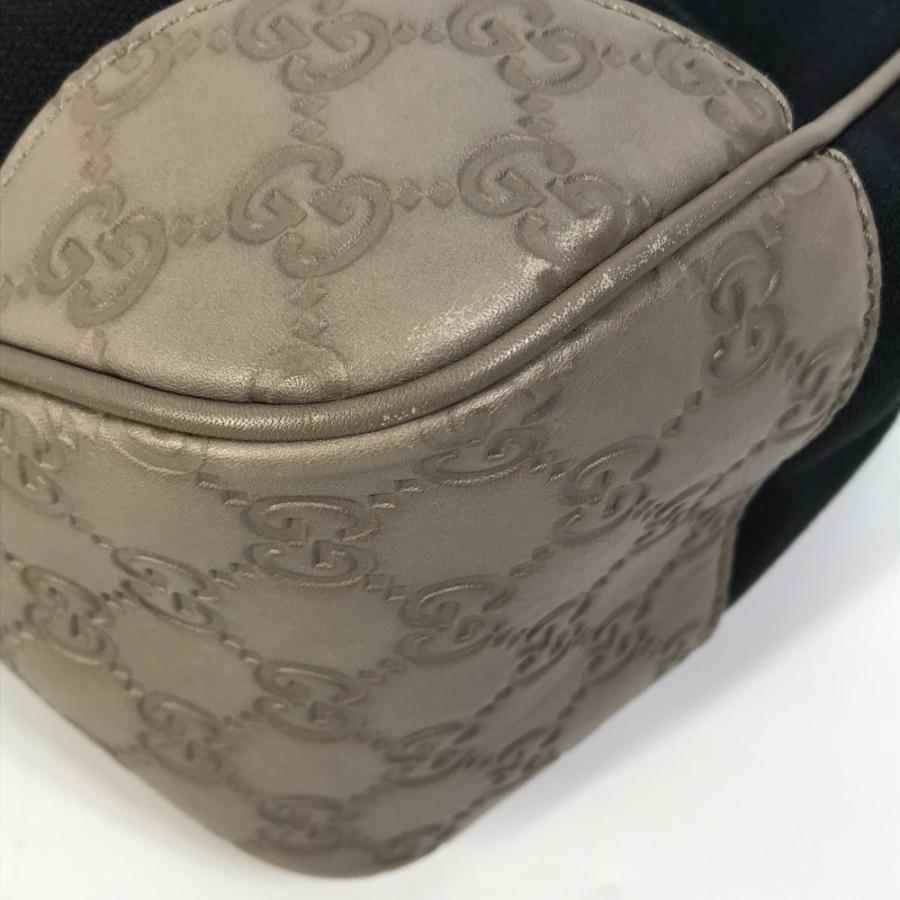 GUCCI グッチ 257265 GG グッチシマ ロゴ 肩掛け ショルダーバッグ キャンバス/レザー ダークネイビー系 レディース【中古】 | GUCCI | 06