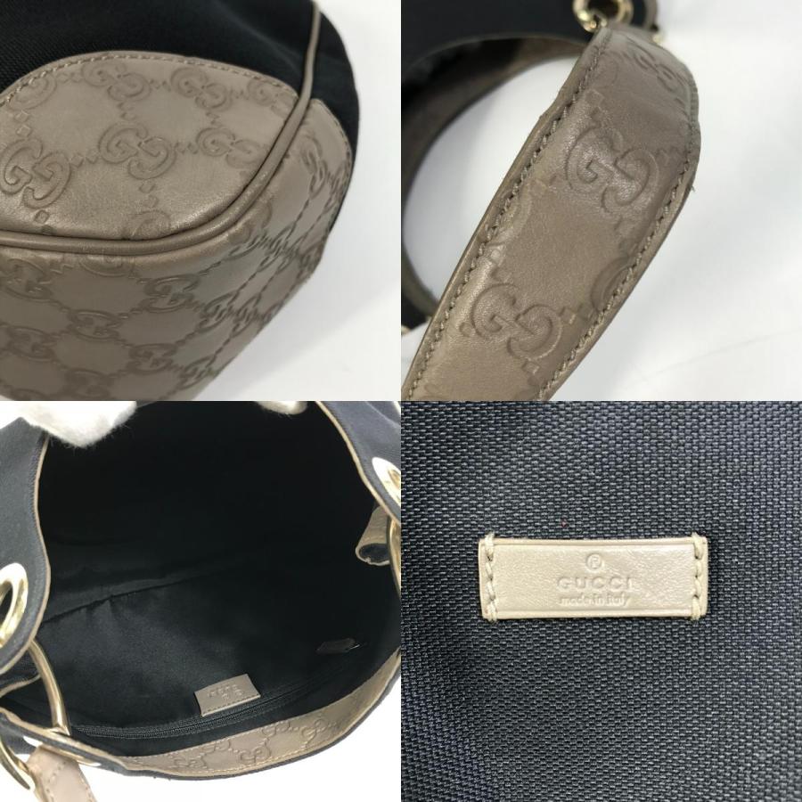 GUCCI グッチ 257265 GG グッチシマ ロゴ 肩掛け ショルダーバッグ キャンバス/レザー ダークネイビー系 レディース【中古】 | GUCCI | 08