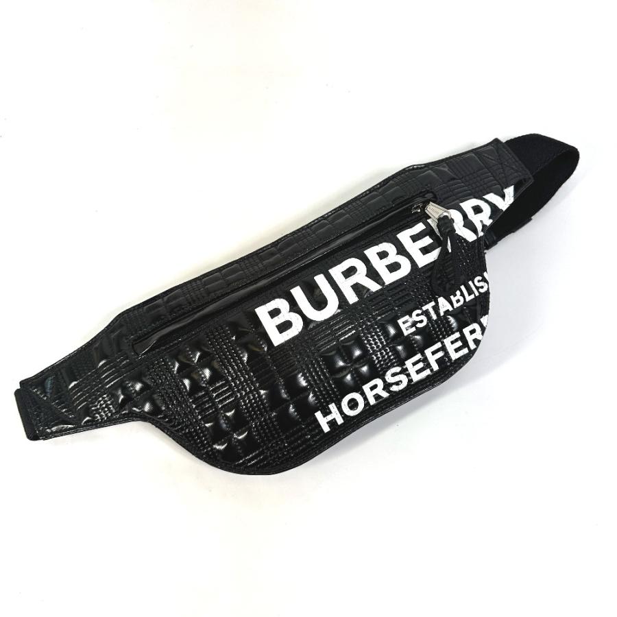BURBERRY バーバリー 8028160 ロゴ BRUMMELL ホースフェリー HOSEFEY ウエストバッグ クロス ボディバッグ メンズ【中古】新品同様 | BURBERRY | 02