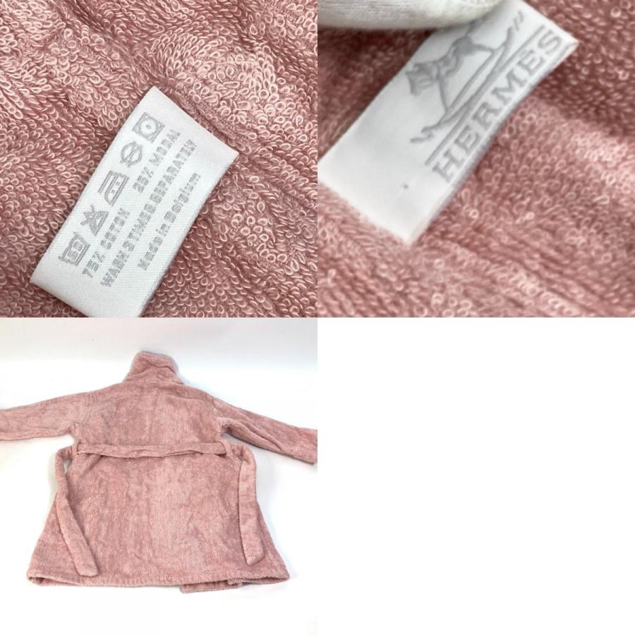 HERMES エルメス アパレル トップス バスローブ パイル 木馬 ポニー柄 馬 トップスその他 コットン ピンク キッズ【中古】 | HERMES | 09