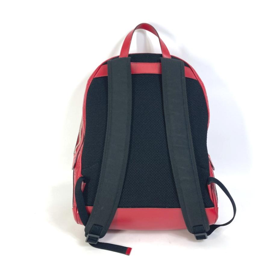GUCCI グッチ 406370 GG バックパック カバン グッチシマ リュックサック レッド ユニセックス【中古】 | GUCCI | 01