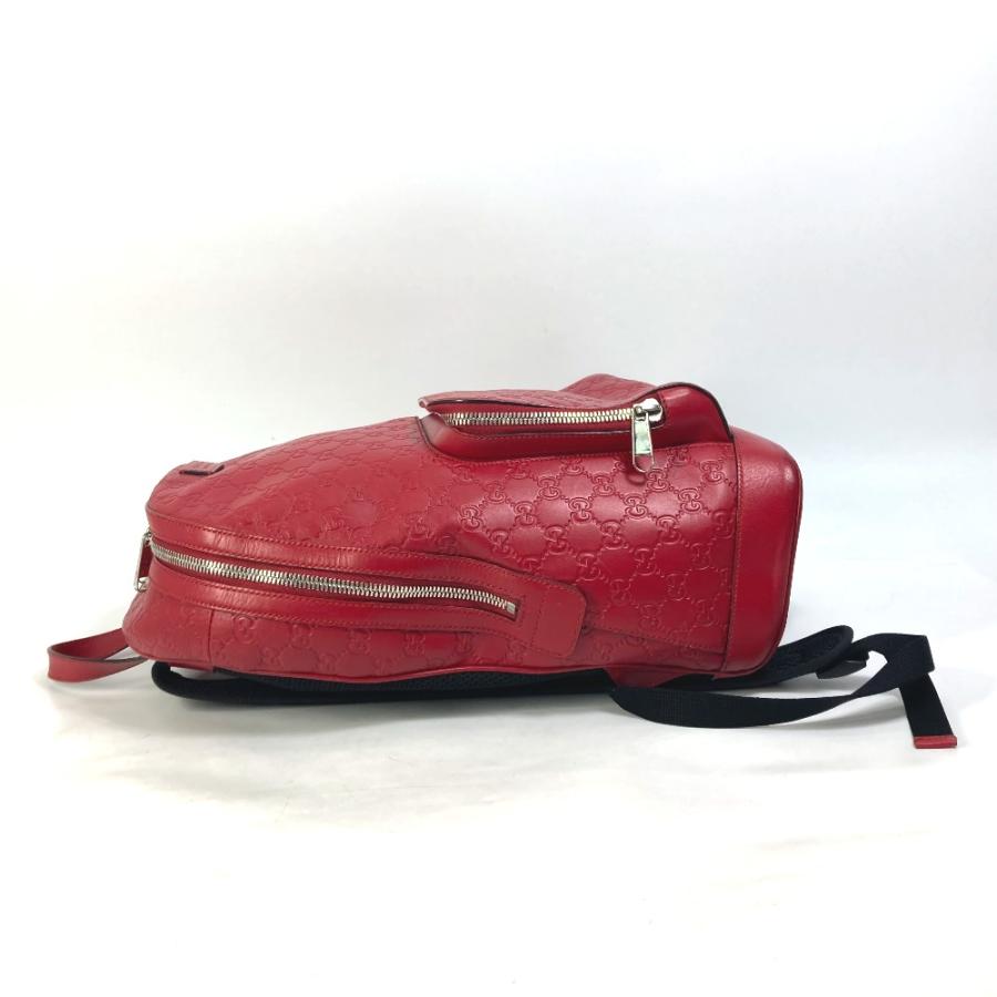 GUCCI グッチ 406370 GG バックパック カバン グッチシマ リュックサック レッド ユニセックス【中古】 | GUCCI | 02