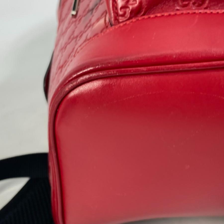 GUCCI グッチ 406370 GG バックパック カバン グッチシマ リュックサック レッド ユニセックス【中古】 | GUCCI | 05